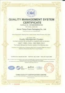 环境管理体系认证证书（英文版） 